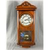 Image 2 : Vintage Spirit 31 Day Pendulum Clock In Wood Case. Works. Approx. 22" H & Small W.German Barometer S