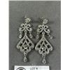 Image 2 : Vintage Rhinestones Brooch & Pair Of Dangle Earrings
