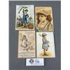 Image 1 : 4 Victorian/Edwardian Business Trade Cards ( Some As Is)