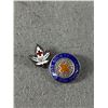 Image 2 : 2 Vintage Sterling Silver Red Cross Pins