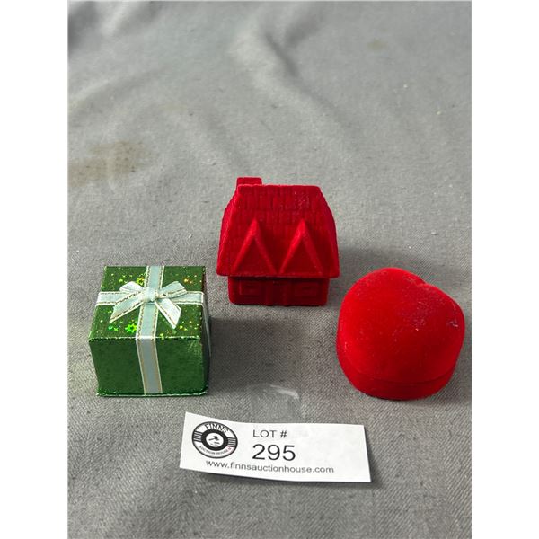 3 Novelty Ring Boxes