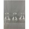 Image 2 : Lot of Vintage Clear Glass Chimneys for Oil Lamps