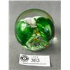 Image 2 : Circa 1970's Frog & Water Lily Art Glass Paperweight