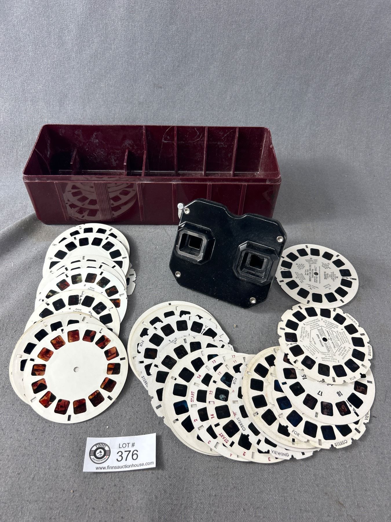 Rectangular View Master Vintage View Master with Reels and Plastic Box