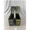 Image 2 : Lot of 2 Smal Military Ammo Boxes