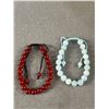 Image 2 : Lot of 3 Brand New Jewelry Lots. 8mm Carnelian Bracelet, 8mm Aquamarine Bracelt and a Rose Quartz Ad