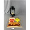 Image 1 : Vintage Oil Lantern With a Dr Pepper Sign
