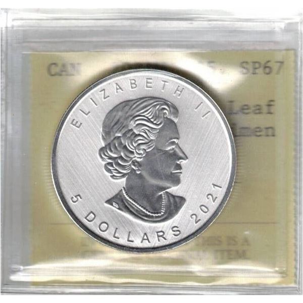 2021W Canada $5 SML Taylored Specimen SP67