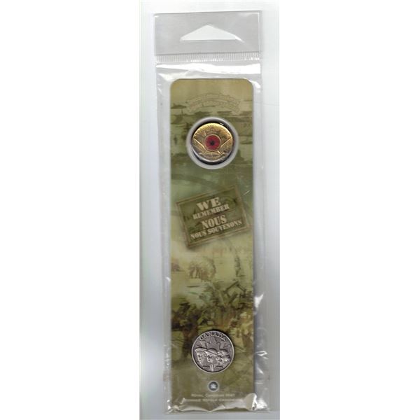 2005P 25¢ Poppy & Lapel Pin Bookmark
