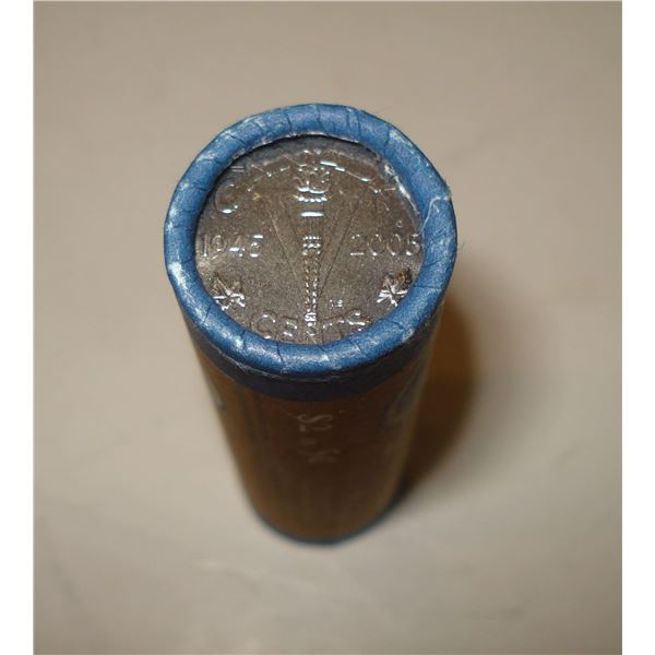 2005P VE-Day 5-Cent Nickel Roll, Special Wrap from the mint