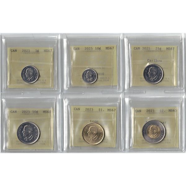 2025 Canada Complete Set MS65, 66, 67, Garantee Original by PCCS