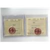 Image 1 : PCCS 1990 Canada 1¢ MS64, ICCS 1979 Canada 1¢ MS65