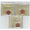 Image 1 : PCCS 1966 & 67 Canada 1¢ MS64,ICCS 1995 Canada 1¢ MS65