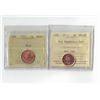 Image 1 : ICCS 2012 1¢ MS65, PCCS 1981 1¢ MS64, Professional Coin Certification System