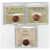 Image 1 : ICCS 1978 1¢ MS67 NBU , PCCS 1983 1¢ MS64 Near & Far Beads, Professional Coin Certification System