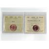 Image 1 : ICCS 2000W 1¢ MS66 NBU , PCCS 1988 1¢ MS64, Professional Coin Certification System
