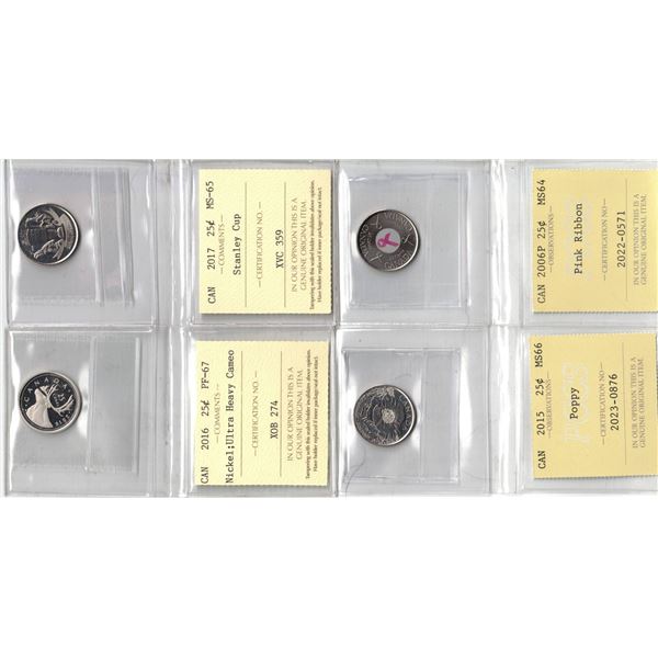 PCCS-ICCS 25¢ Group Lot