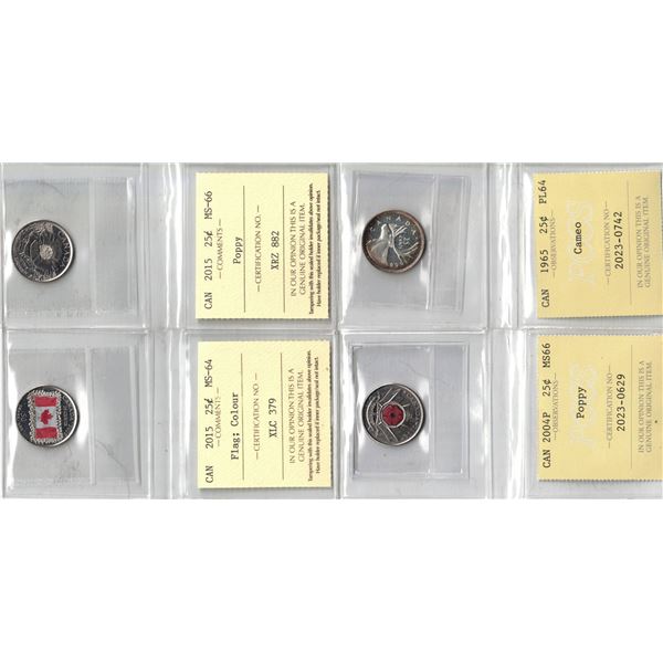 PCCS-ICCS 25¢ Group Lot