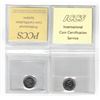 Image 2 : PCCS 2023 10¢ MS66, ICCS 1971 10¢ PL66  Professional Coin Certification System