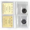 Image 1 : ICCS 1990 25¢ MS67 NBU, PCCS 2023 25¢ MS66 ,  Professional Coin Certification System