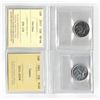 Image 1 : ICCS 2015 25¢ MS66, PCCS 1965 25¢ PL66 ,  Professional Coin Certification System