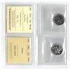 Image 1 : ICCS 2016 25¢ MS66, PCCS 1965 25¢ PL65 ,  Professional Coin Certification System