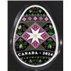 2024 Canada $20 Dollars PYSANKA 1oz .9999 Pure Silver Easter Egg Shaped Coin