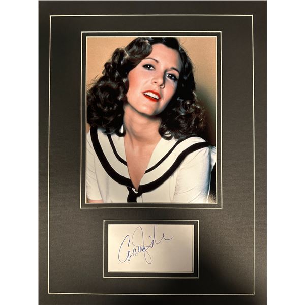 Carrie Fisher Autographed Display