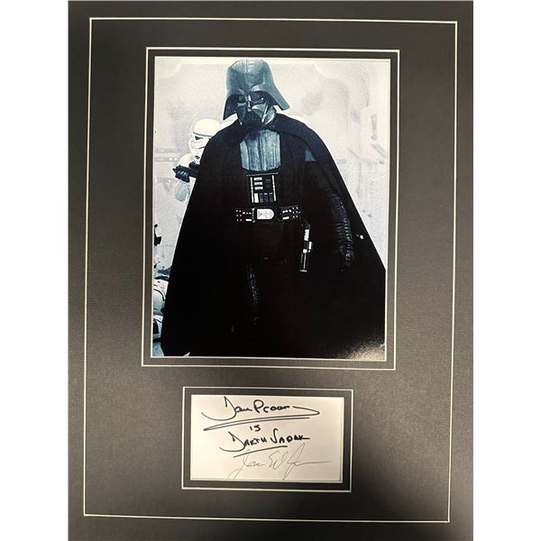 Dave Prowse James Earl Jones Autographed Display