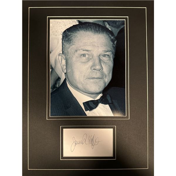 Jimmy Hoffa Autographed Display