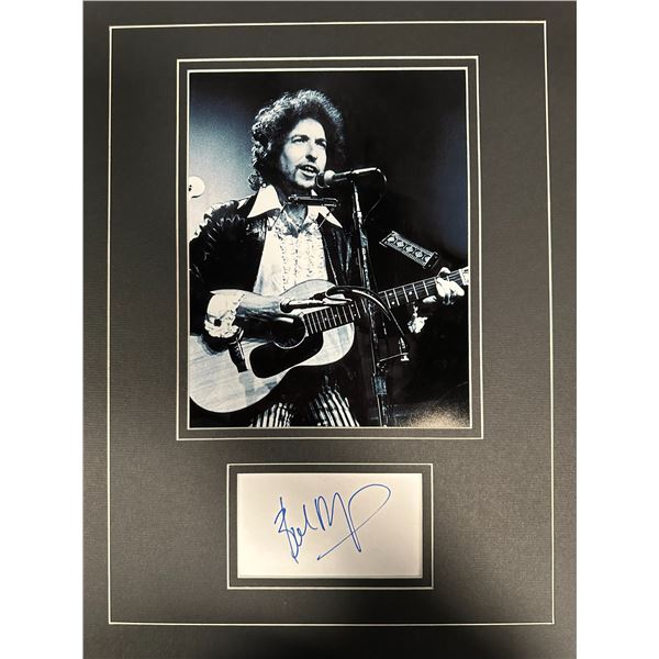 Bob Dylan Autographed Display