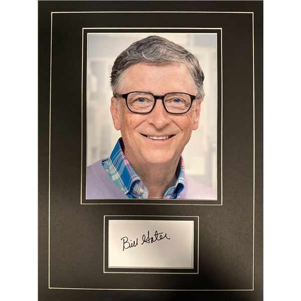 Bill Gates Autographed Display