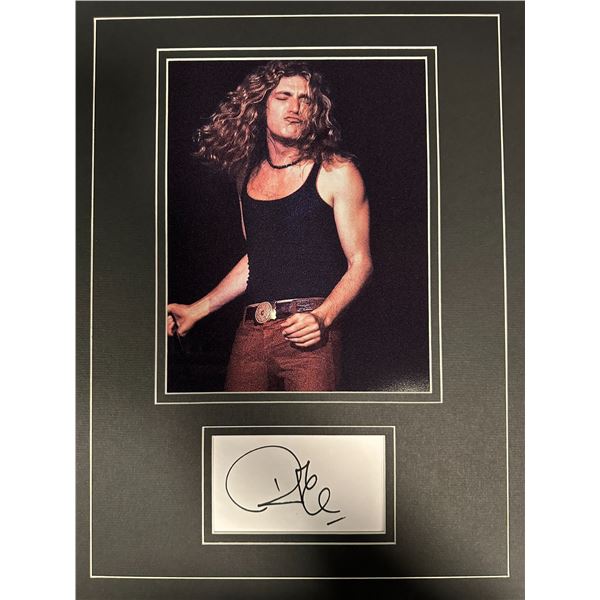 Robert Plant Autographed Display
