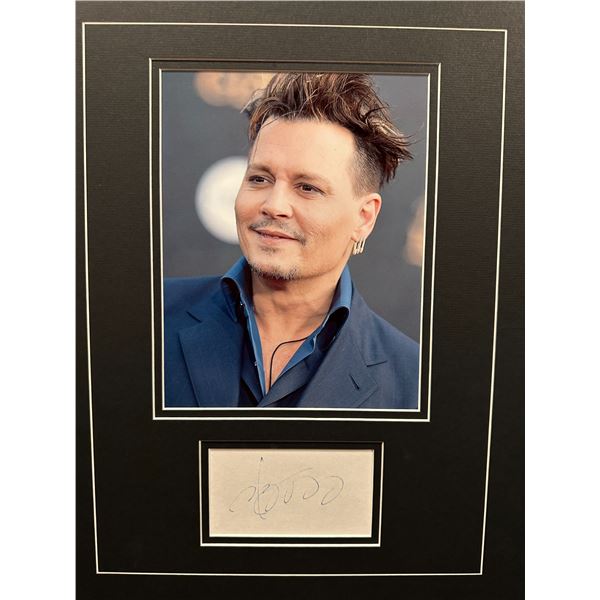Johnny Depp Autographed Display