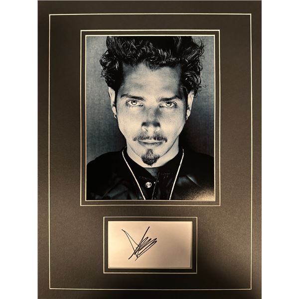 Chris Cornell Autographed Display