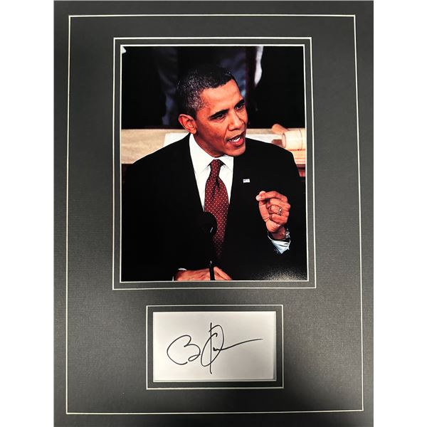 Obama Autographed Display