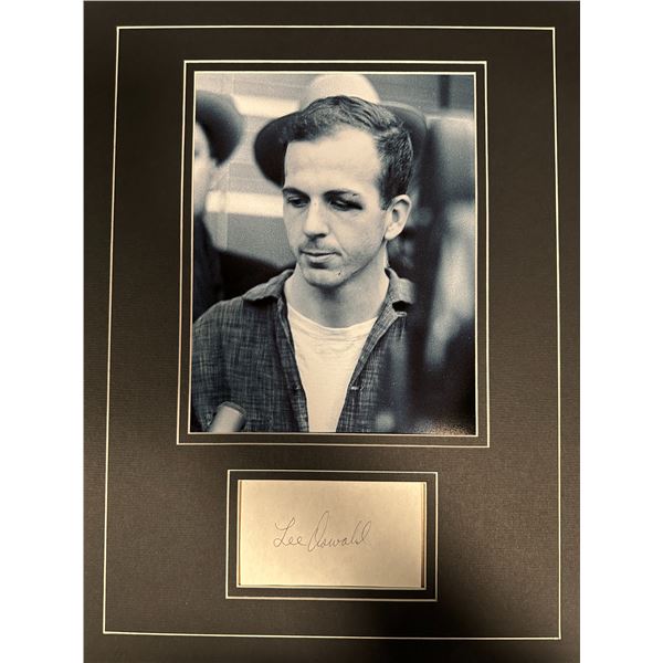 Lee Harvey Oswald Autographed Display