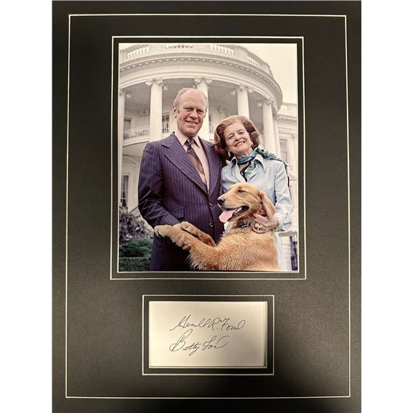 Gerald and Betty Ford Autographed DISPLAY