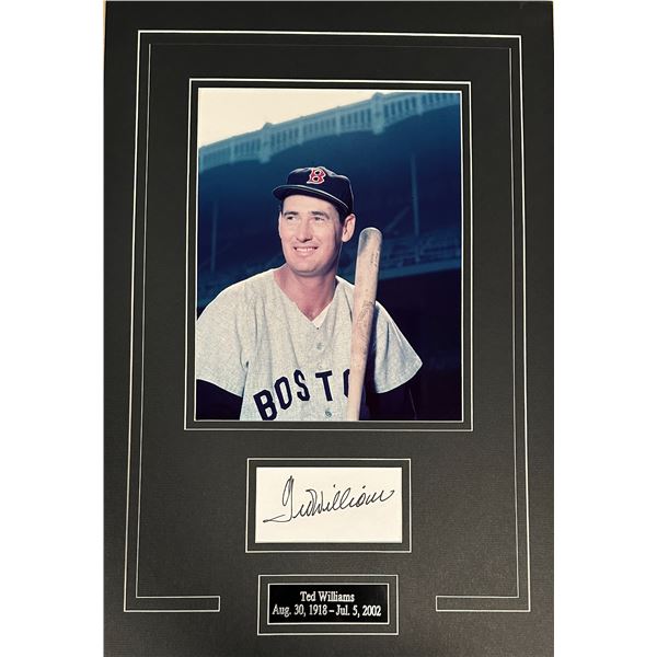 Ted Williams Autographed DISPLAY