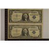 Image 1 : 1957 & 1957-A US $1 SILVER CERT, STAR NOTES, BLUE