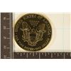 Image 2 : GOLD ELECTROPLATED 2000 AMERICAN SILVER EAGLE
