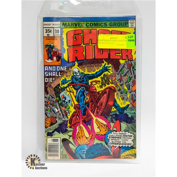 GHOST RIDER COMIC 30 1ST APP BOUNTY HUNTER