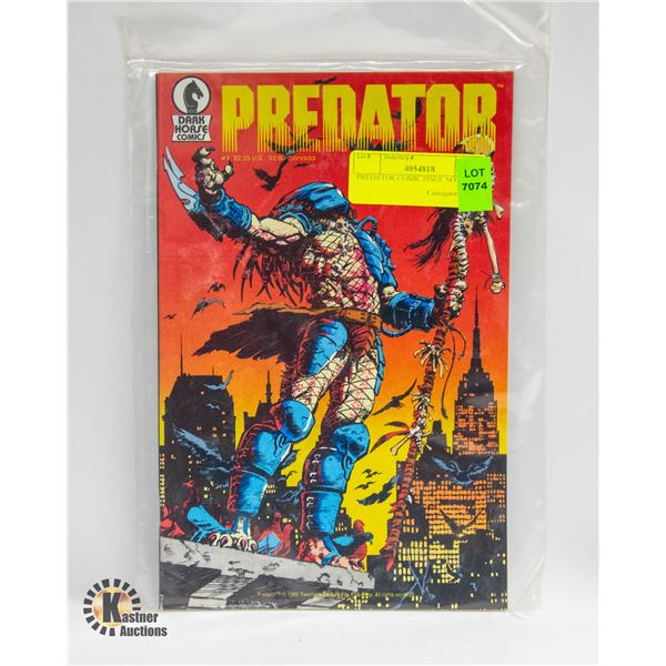 PREDATOR COMIC ISSUE NO 1