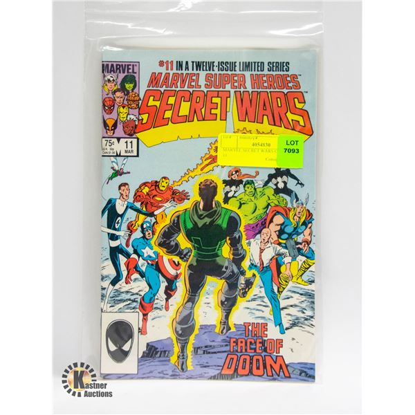 MARVEL SECRET WARS COMIC NO 11