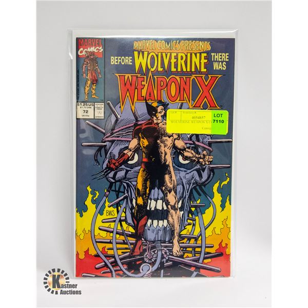 WOLVERINE WEAPON X COMIC 72