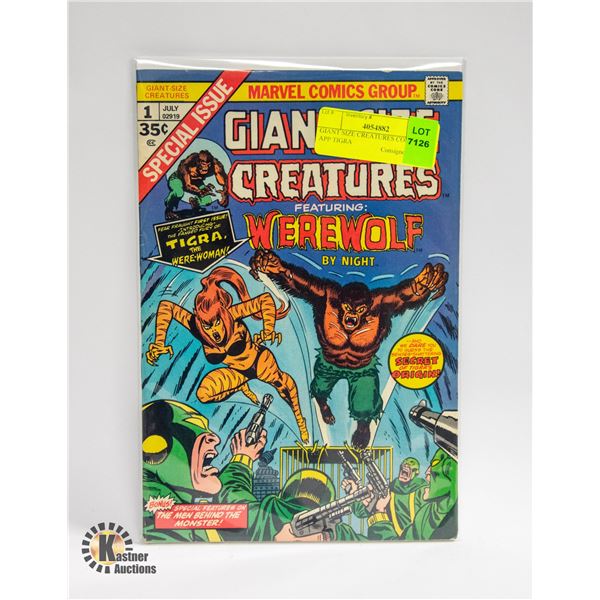 GIANT SIZE CREATURES COMIC 1ST APP TIGRA