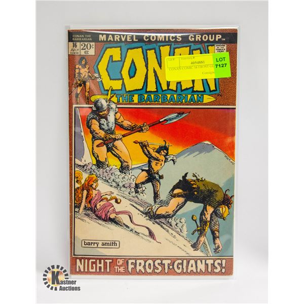 CONAN COMIC 16 FROST GIANT KEY