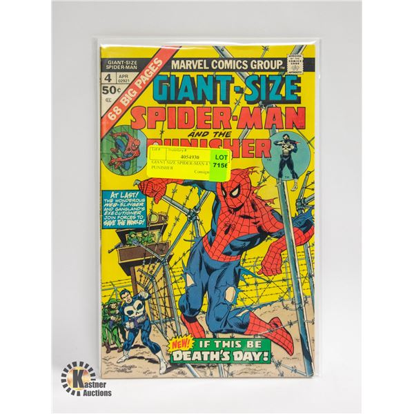 GIANT SIZE SPIDER-MAN 4 W PUNISHER