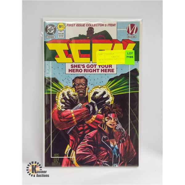 DC ICON COMIC NO 1 1ST APP ORIGIN
