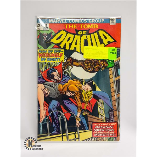 TOMB OF DRACULA 18 1ST WEREWOLF BATTLE